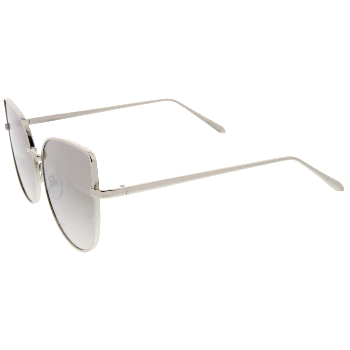 Oversize Modern Flat Mirror Lens Fat Eye Sunglasses A852