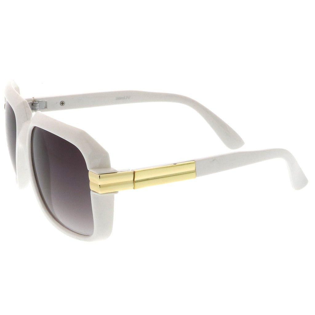 Retro Hip Hop Fashion Square Aviator Sunglasses 8148