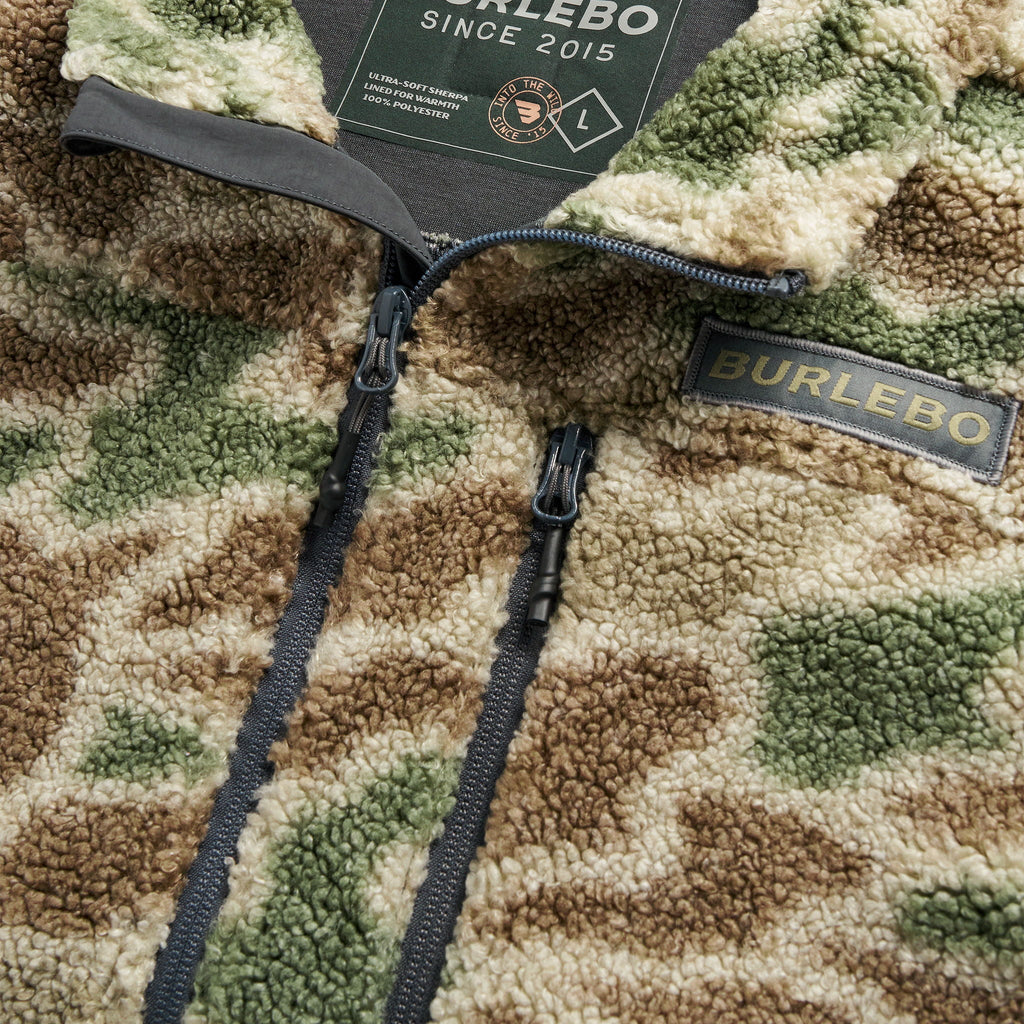 Youth Sherpa - Full Zip Jacket - Alpine Camo