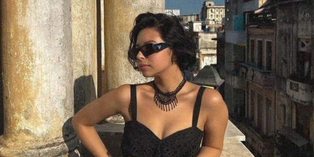 Prada PR 17WS 1AB5S0 Symbole Sunglasses - As Seen On Lamine Yamal & Travis Barker