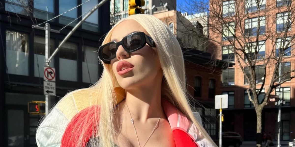 Prada PR 17WS 1AB5S0 Symbole Sunglasses - As Seen On Lamine Yamal & Travis Barker