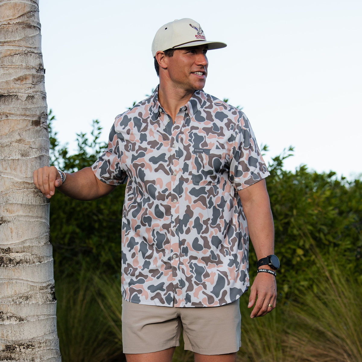 Performance Button Up - Vintage Camo