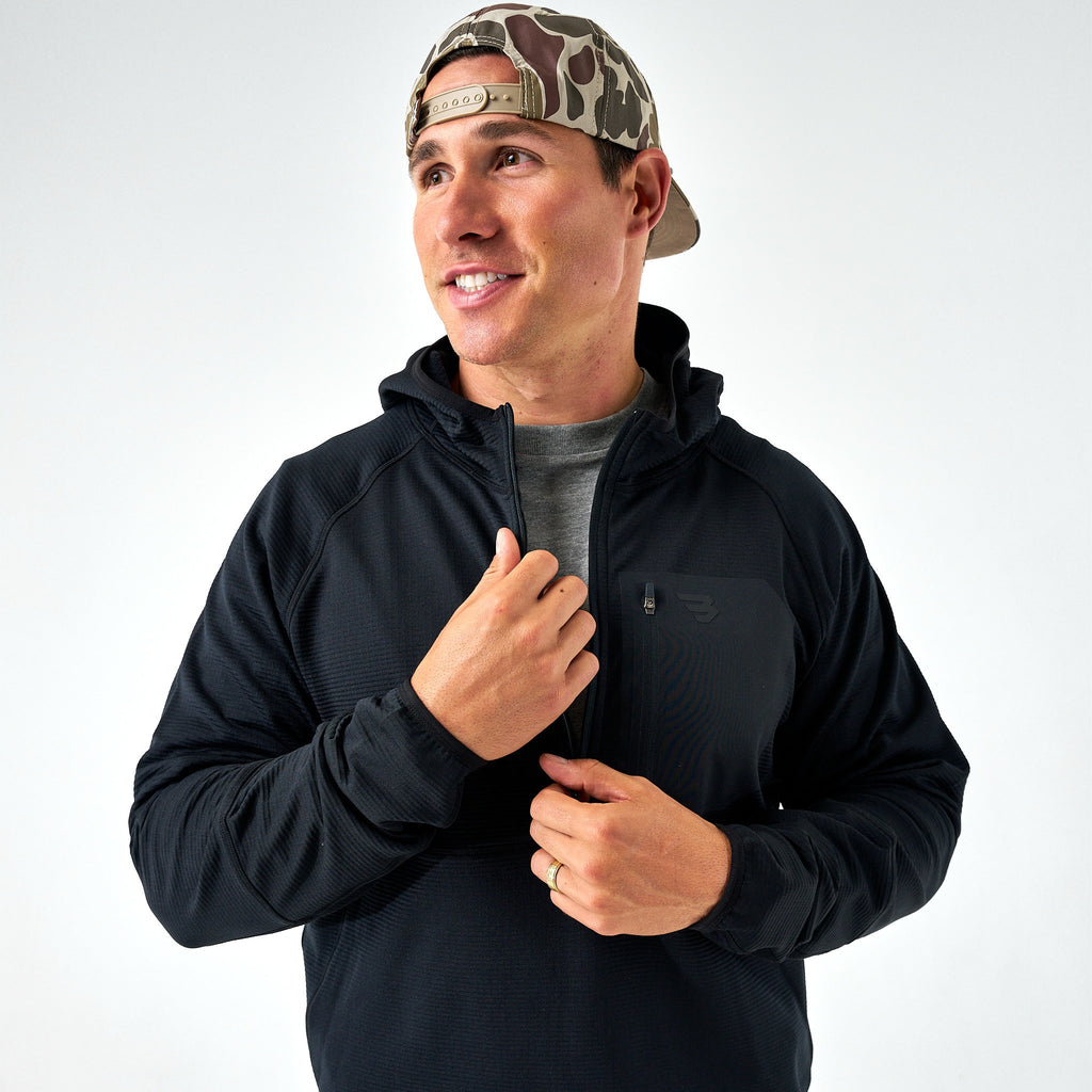 Blaze Tech - Quarter Zip - Black