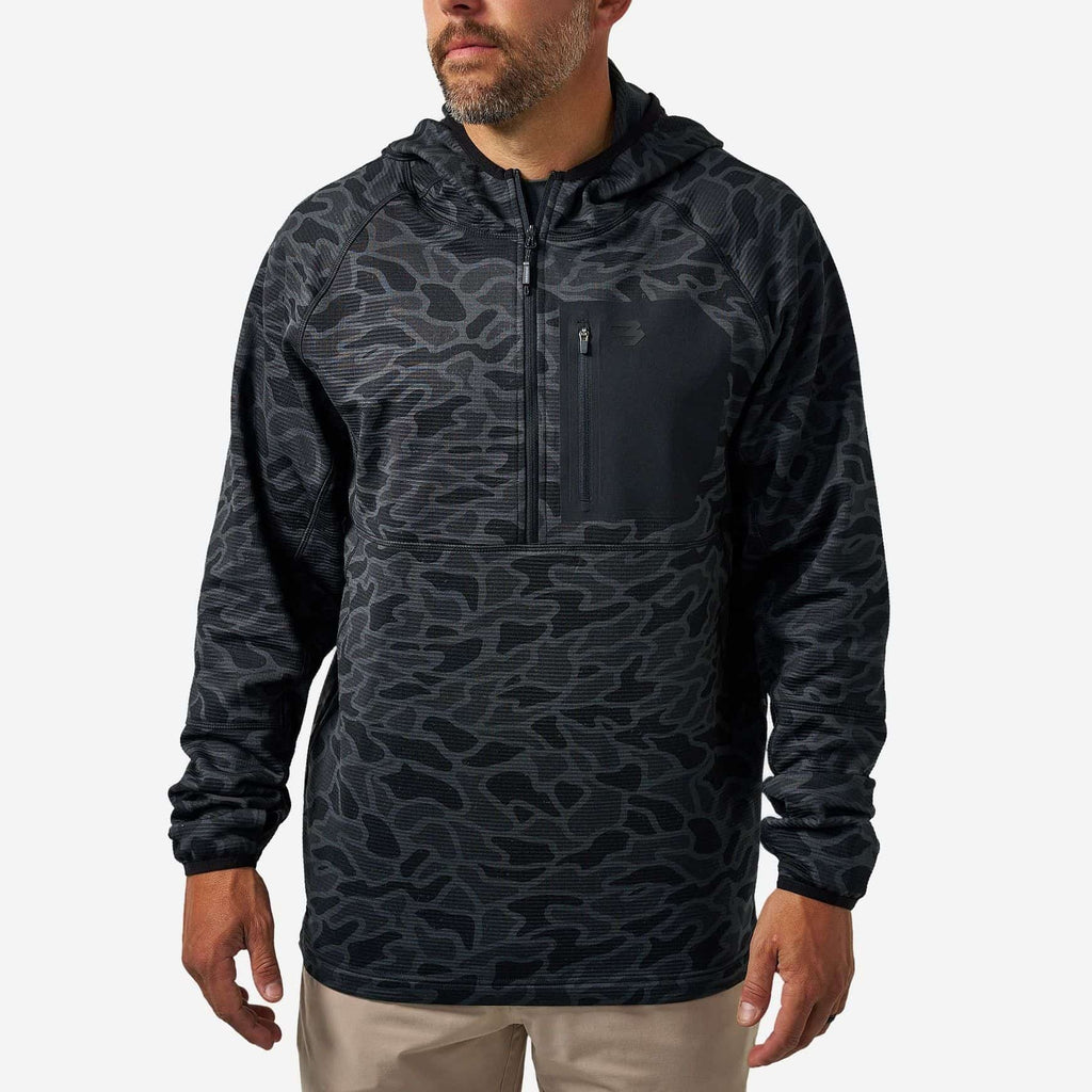 Blaze Tech - Quarter Zip - Black Camo