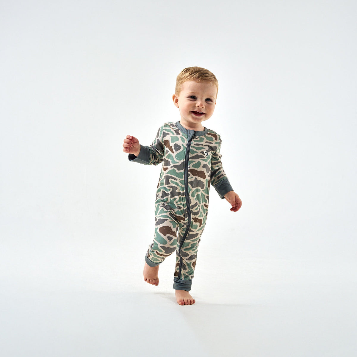 Baby Zip Up - Retro Duck Camo