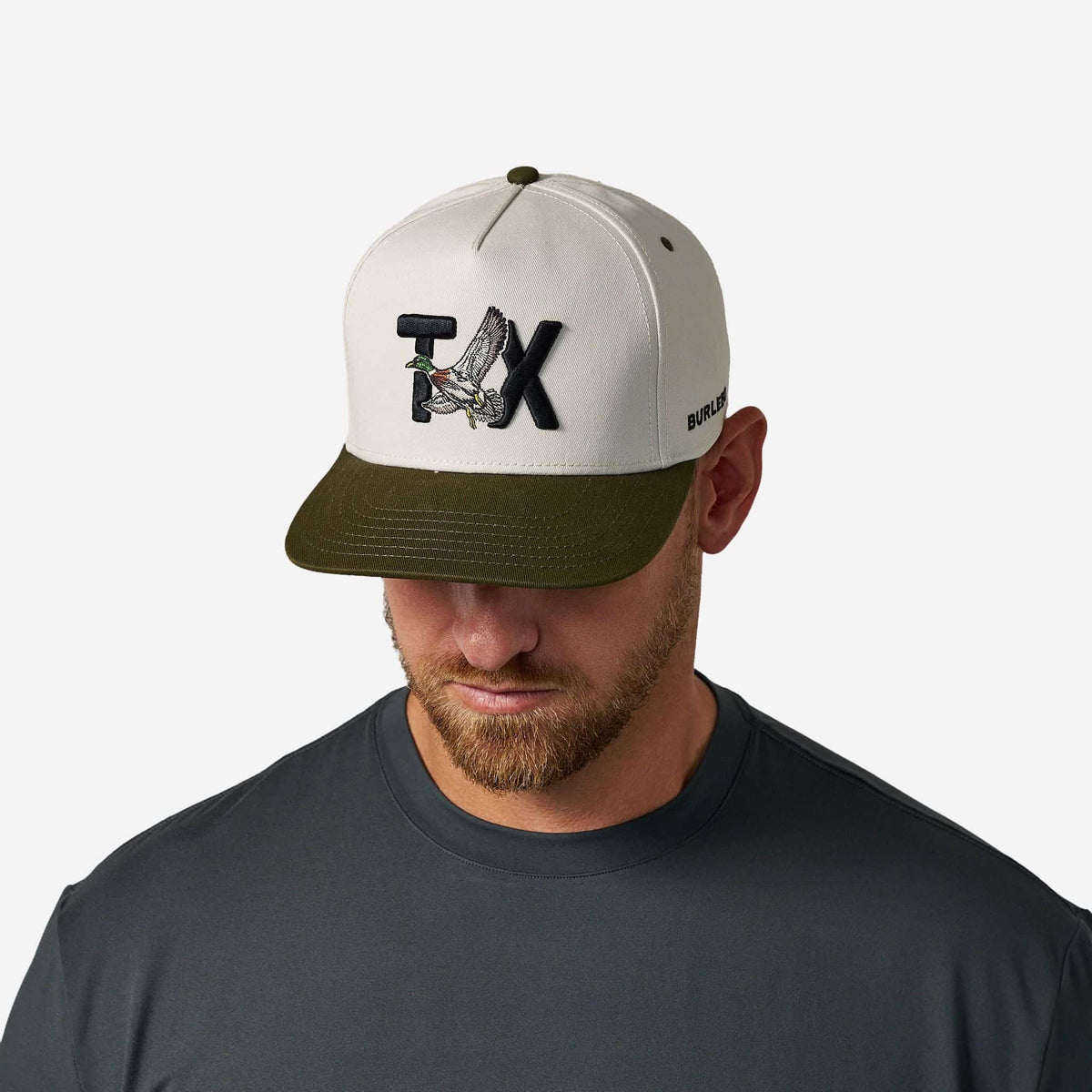 Cap - TX Mallard - Cream & Green Bill