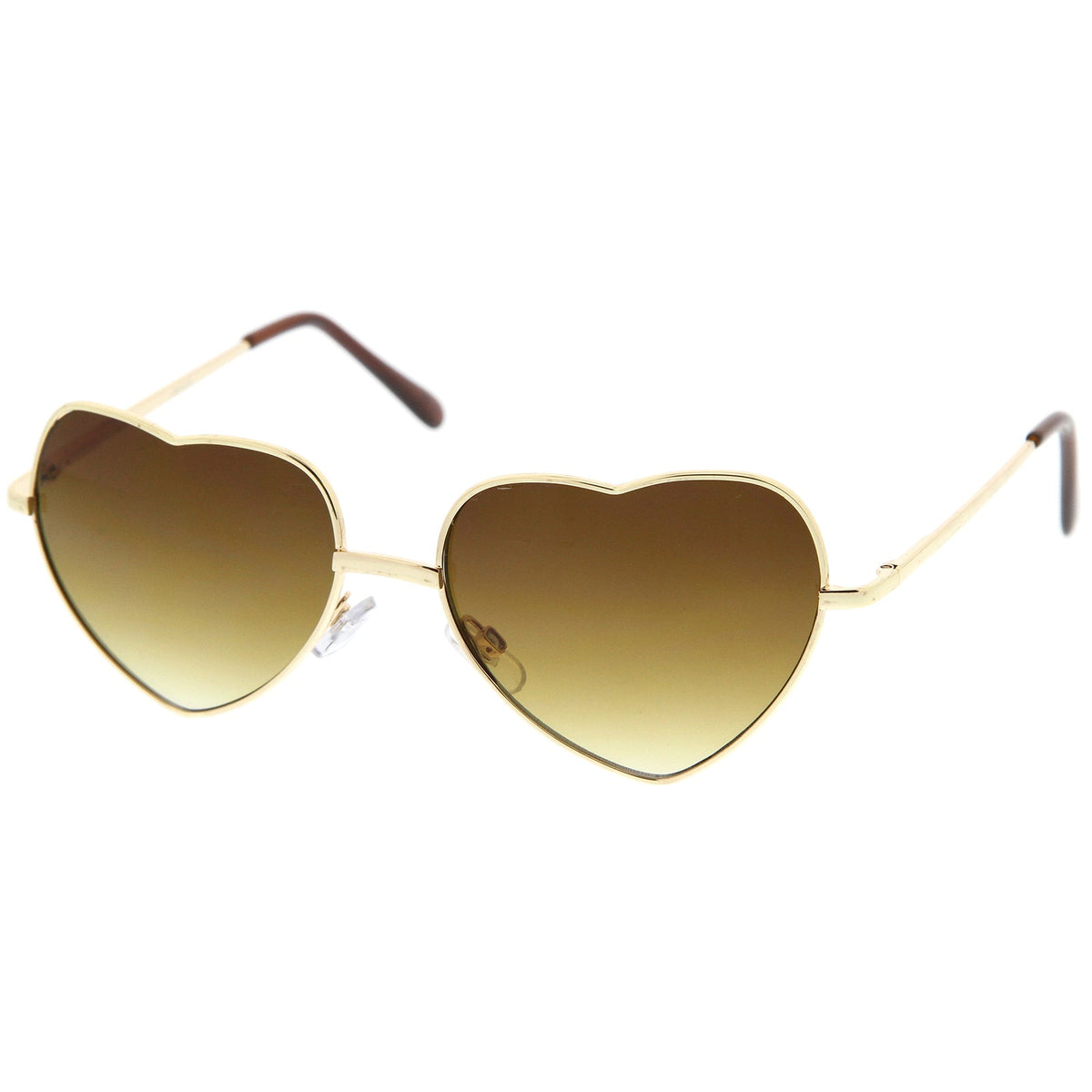Womens Cute Metal Heart Shape Fashion Sunglasses 8796