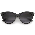 High Pointed Tip Inset Frame Oversize Cat Eye Sunglasses 8462