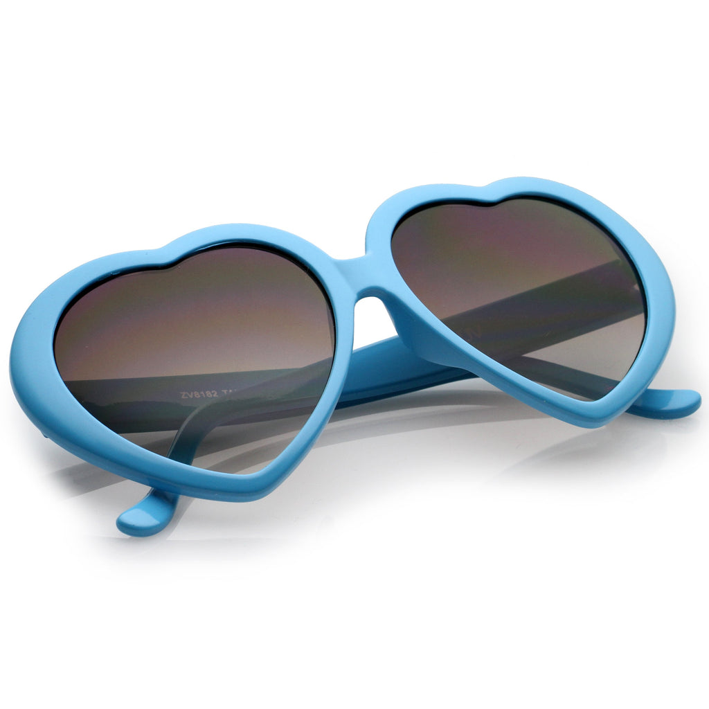 Cute Womens Lolita Sweet Heart Shape Sunglasses 8182