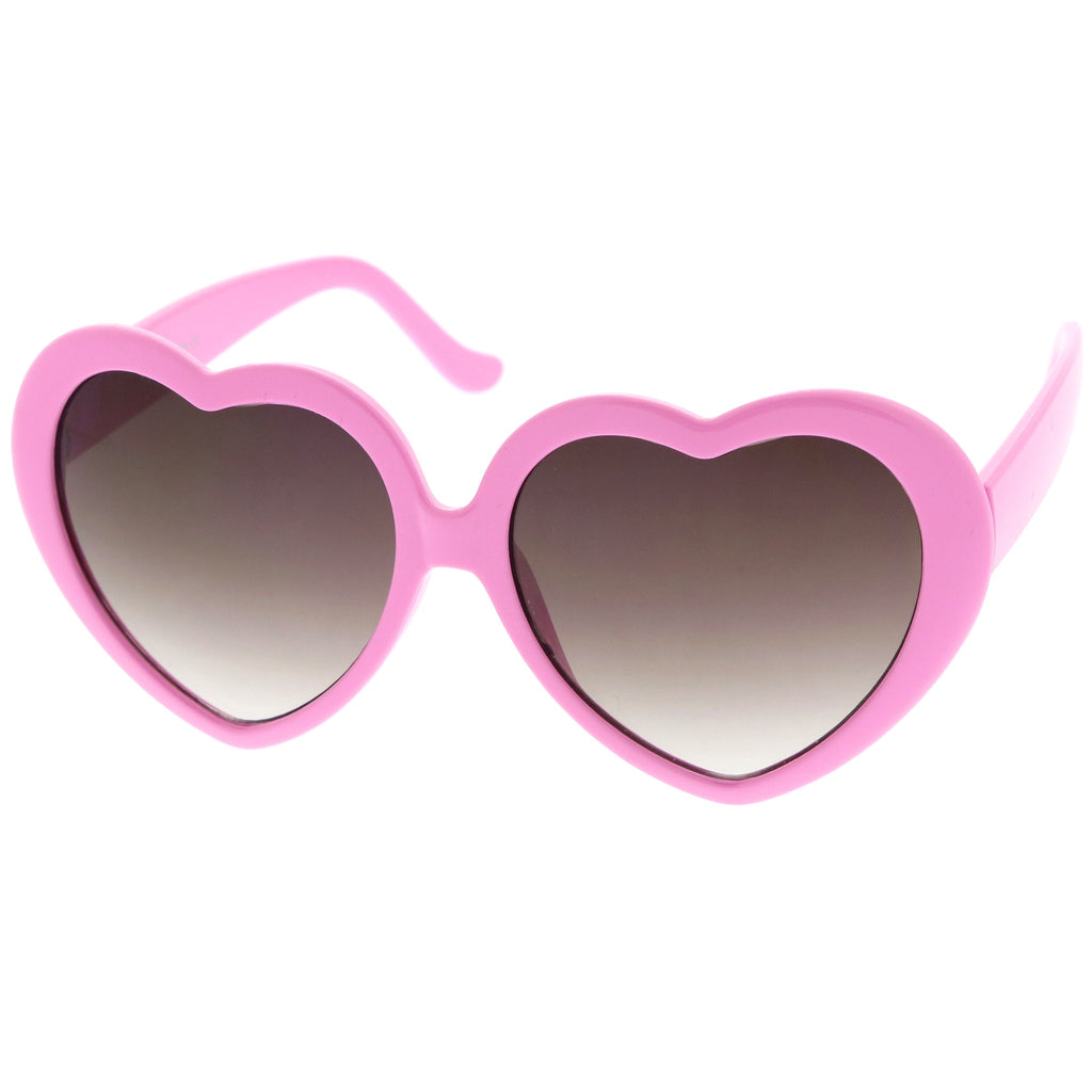 Cute Womens Lolita Sweet Heart Shape Sunglasses 8182