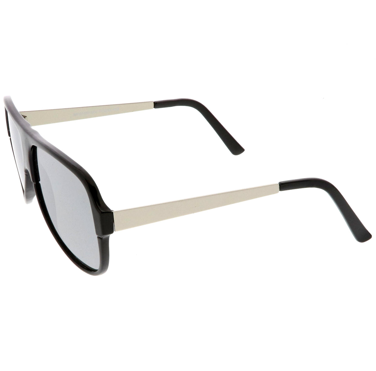 Retro Color Mirrored Flat Lens Flat Top Aviator Sunglasses C238