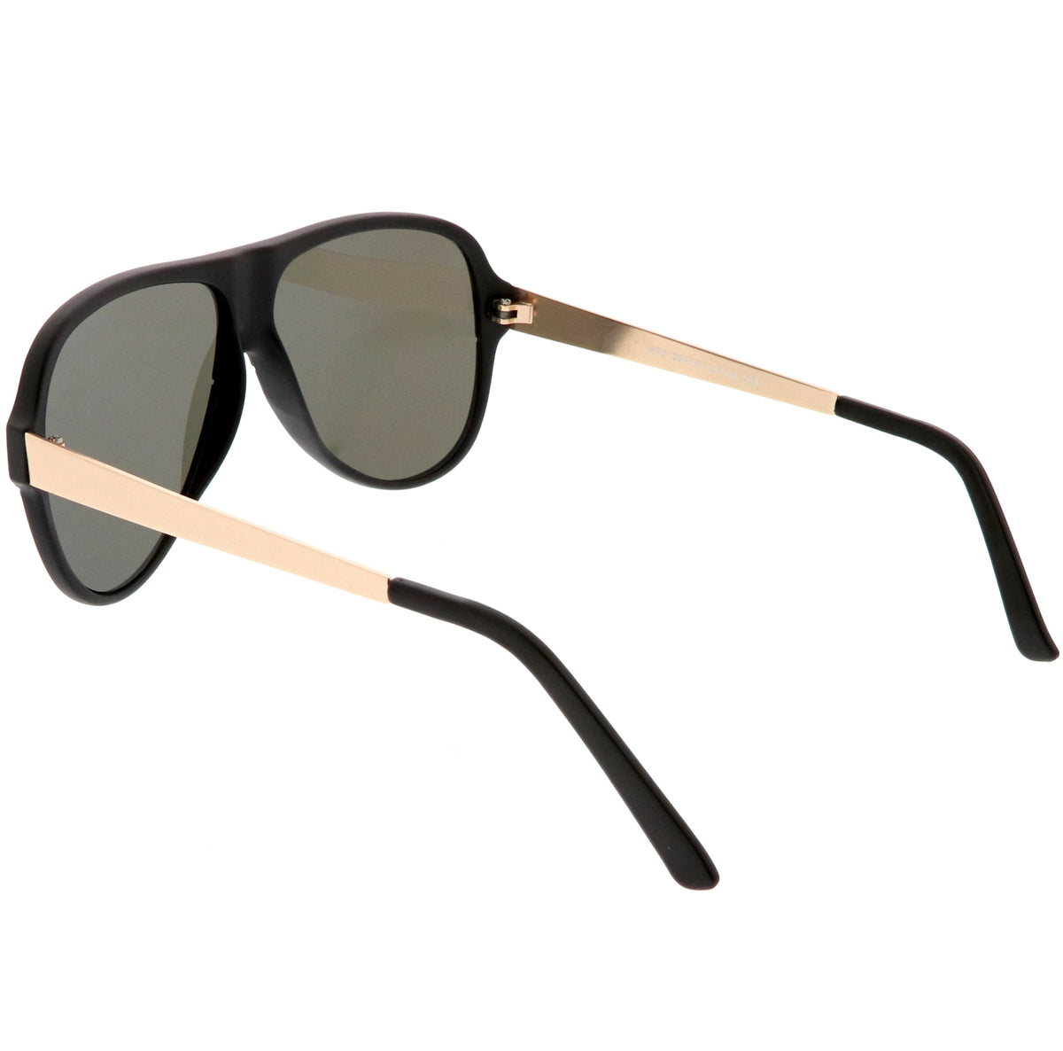 Retro Color Mirrored Flat Lens Flat Top Aviator Sunglasses C238