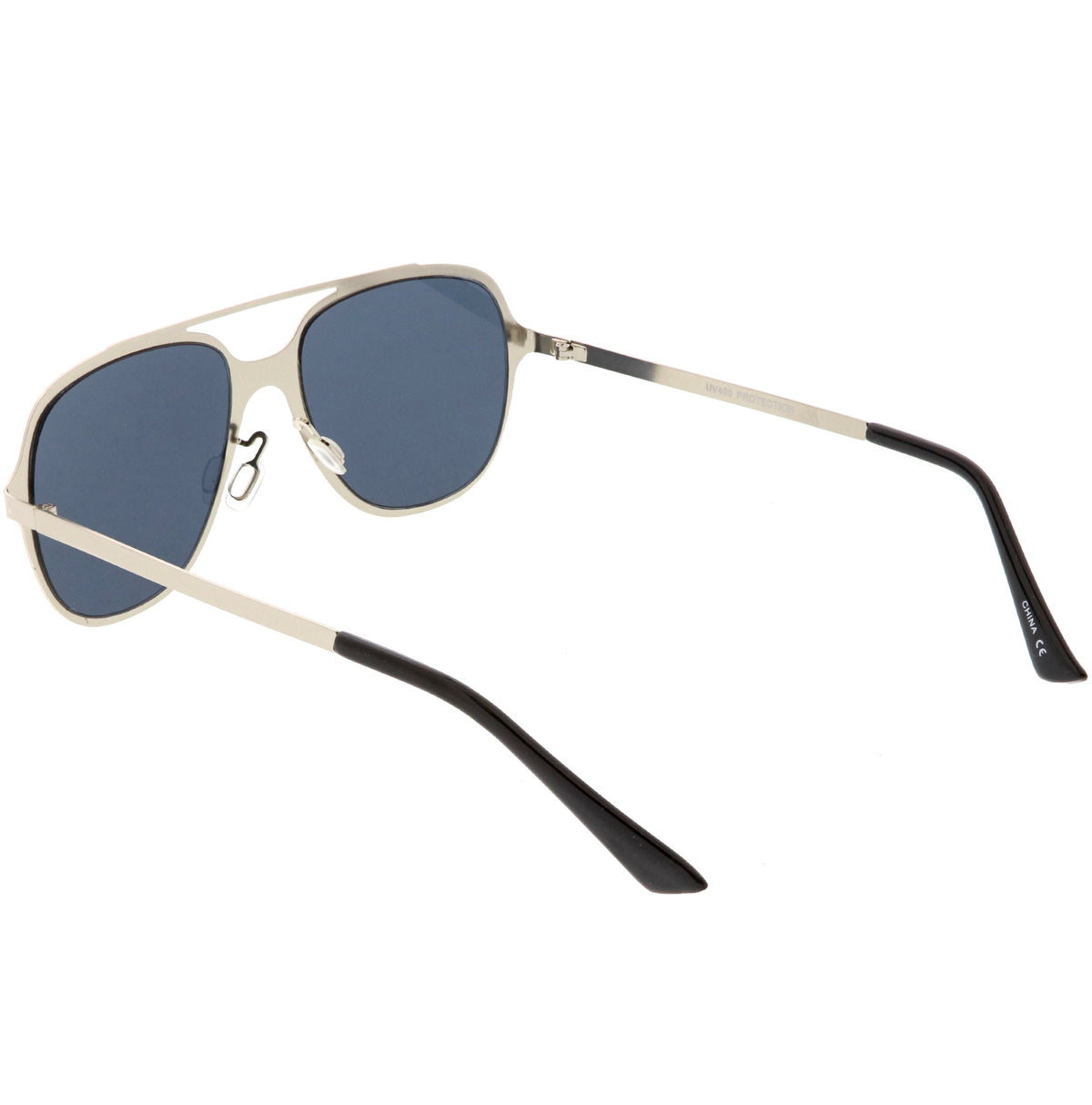 Retro Modern Minimalist Flat Lens Aviator Sunglasses C311