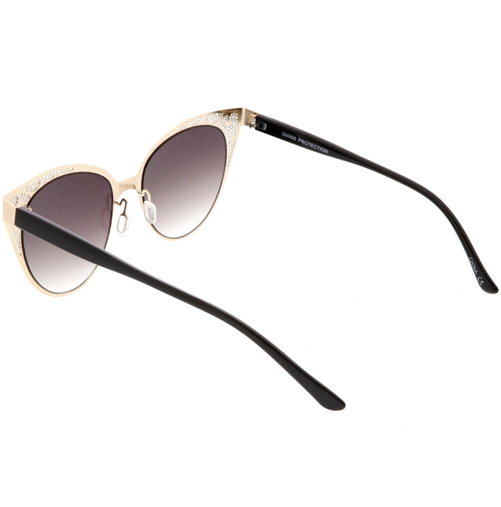 Women's Vintage Lace Design Gradient Lens Cat Eye Sunglasses C314