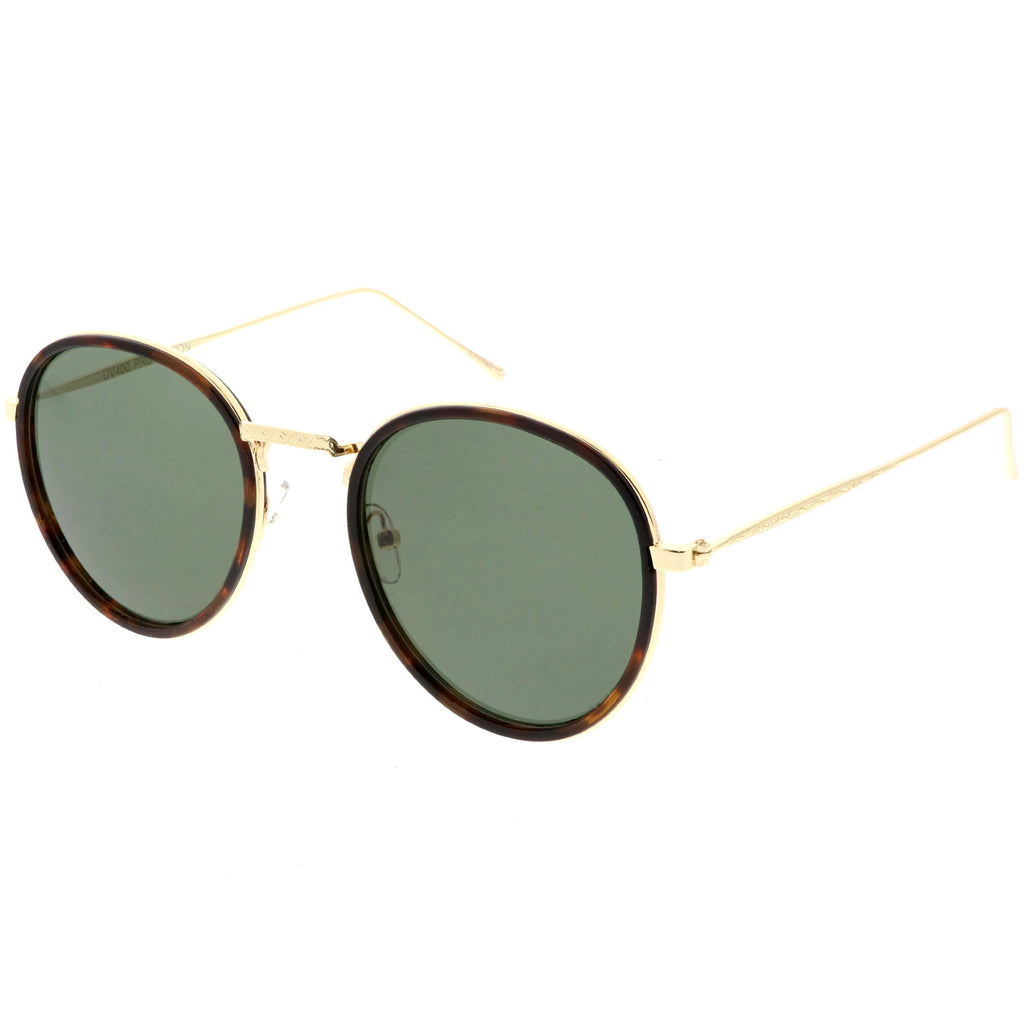 European Modern Indie Dapper Round Aviator Sunglasses C316