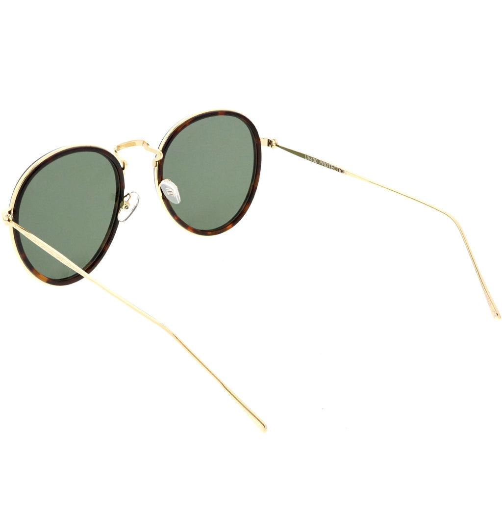 European Modern Indie Dapper Round Aviator Sunglasses C316