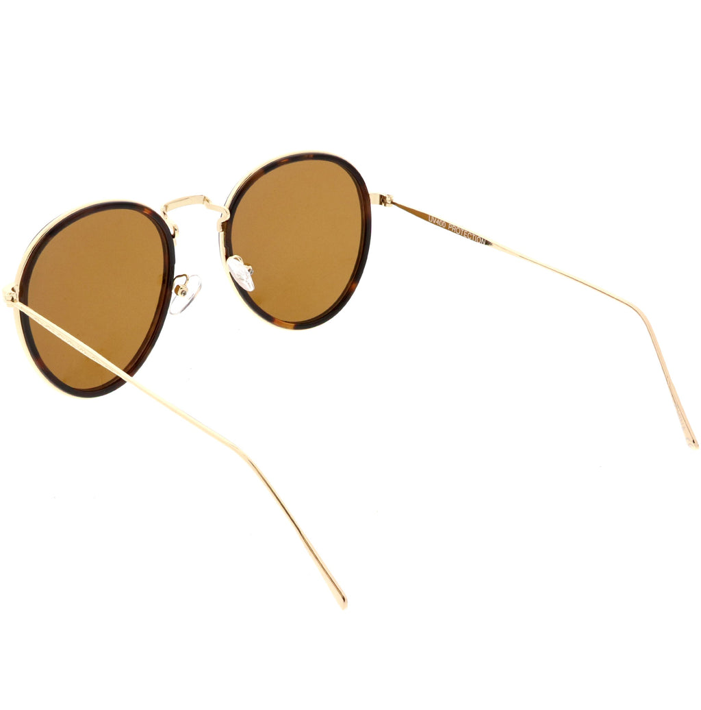 European Modern Indie Dapper Round Aviator Sunglasses C316
