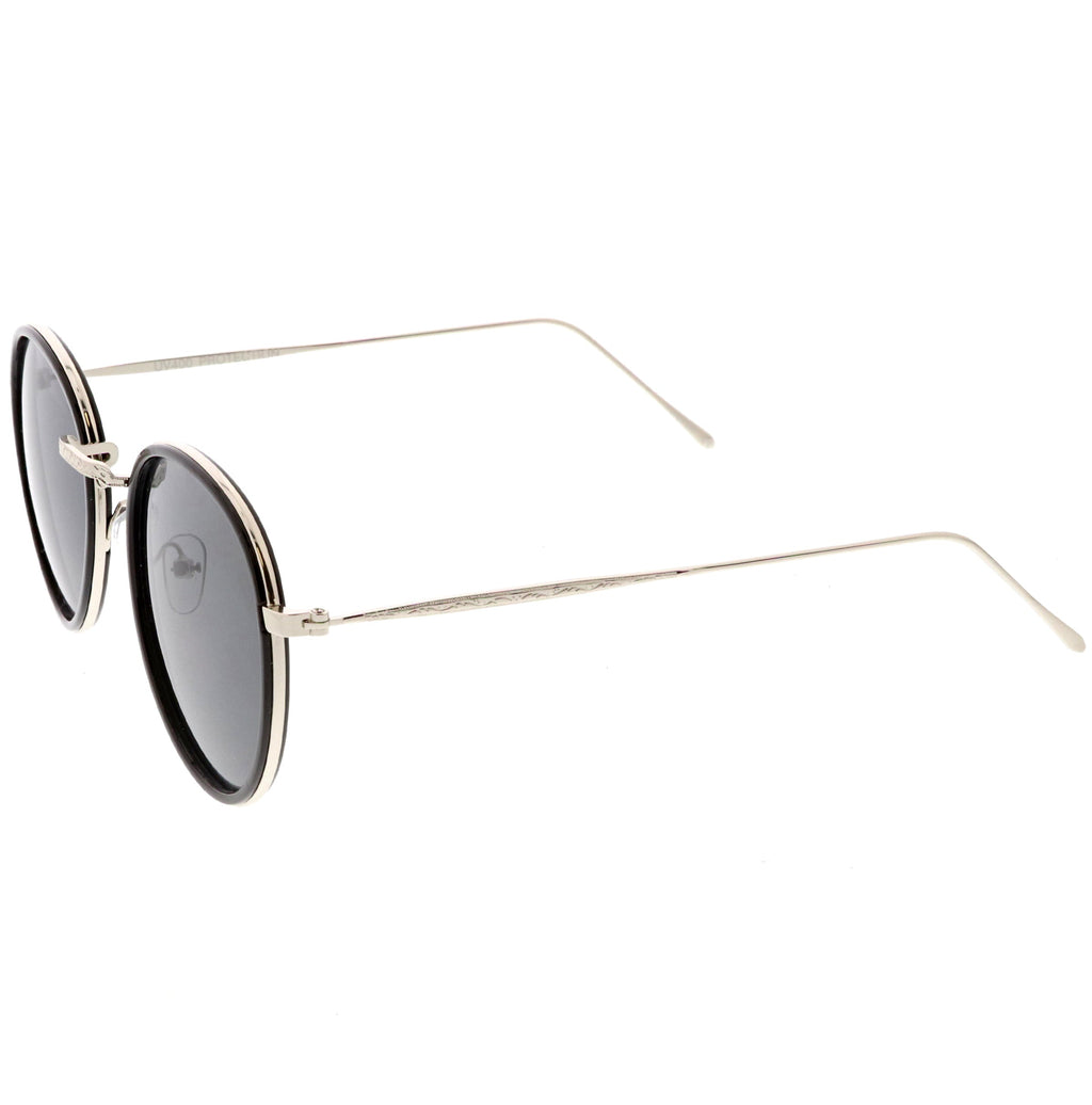 European Modern Indie Dapper Round Aviator Sunglasses C316