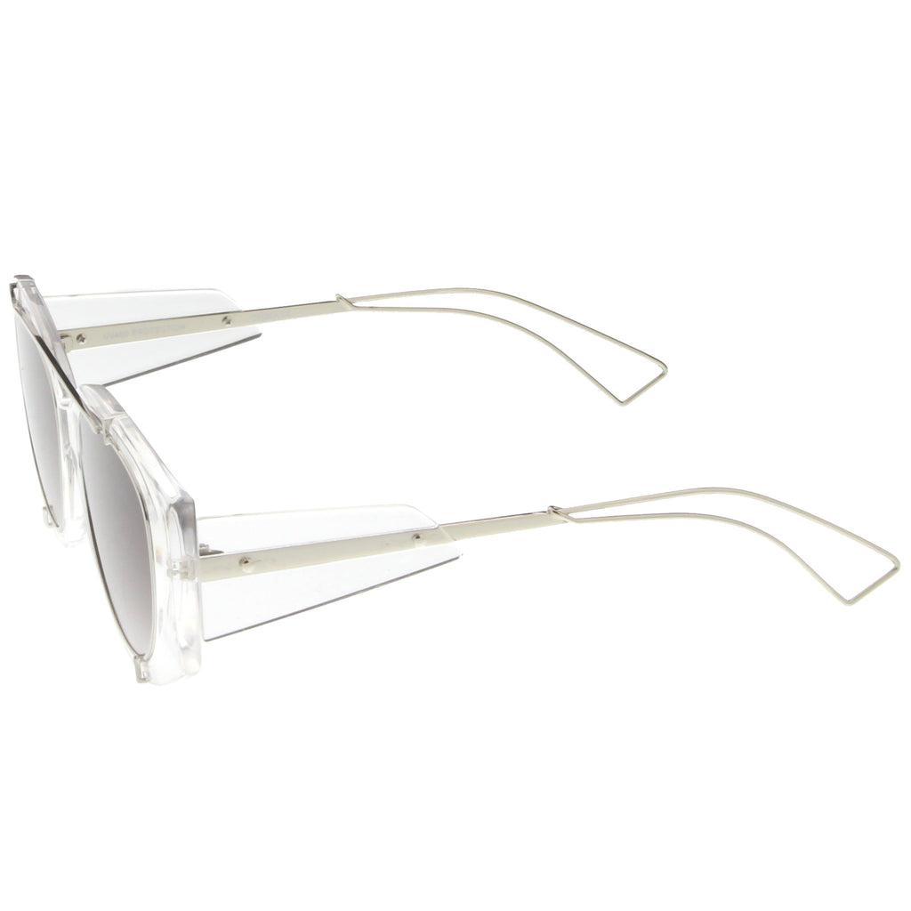 Retro Modern Translucent Round Aviator Sunglasses C328