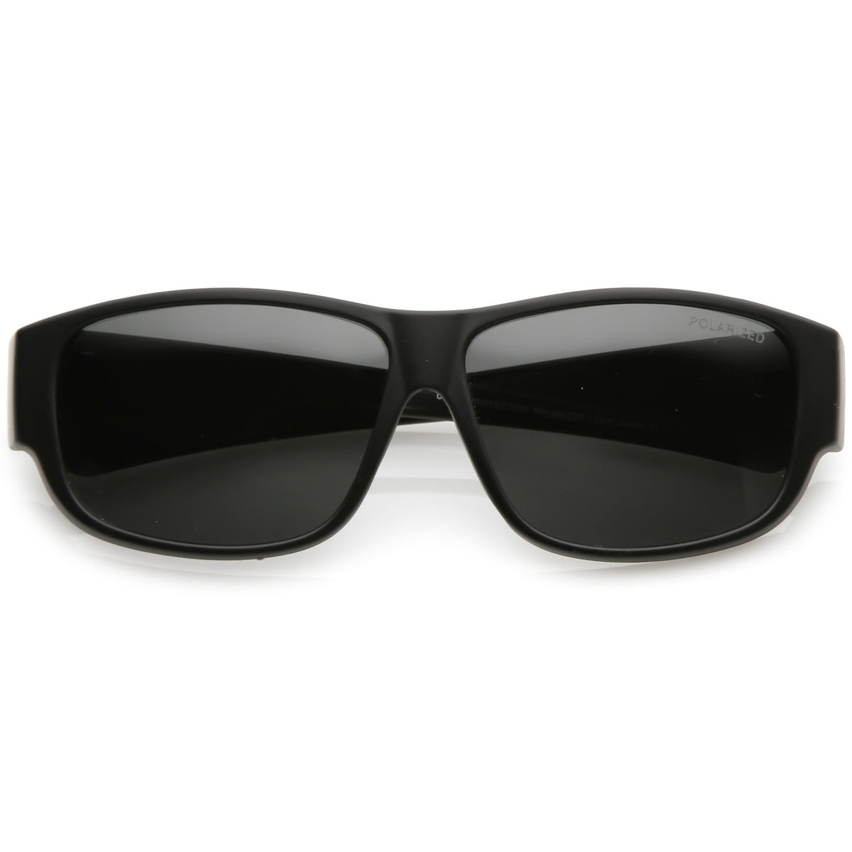 Polarized Lens Chunky Temple Square Horn Rimmed Sunglasses C332