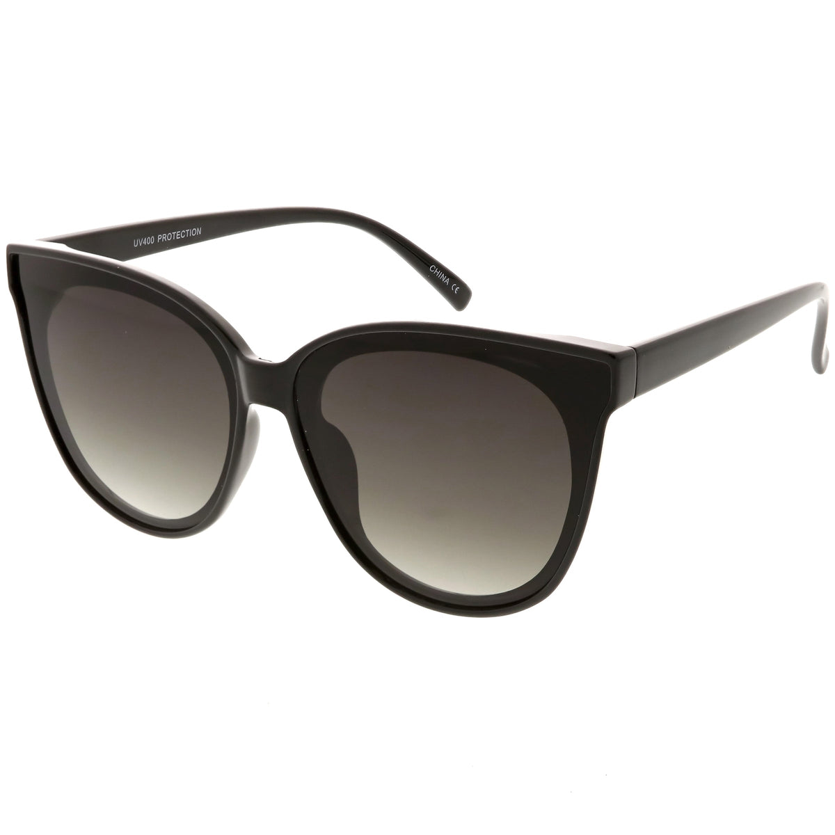 Women's Oversize Flat Infinity Lens Cat Eye Sunglasses C340