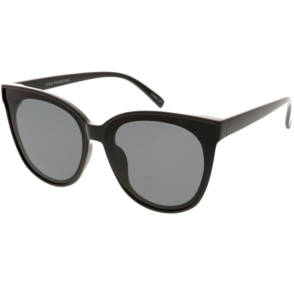 Women's Oversize Flat Infinity Lens Cat Eye Sunglasses C340