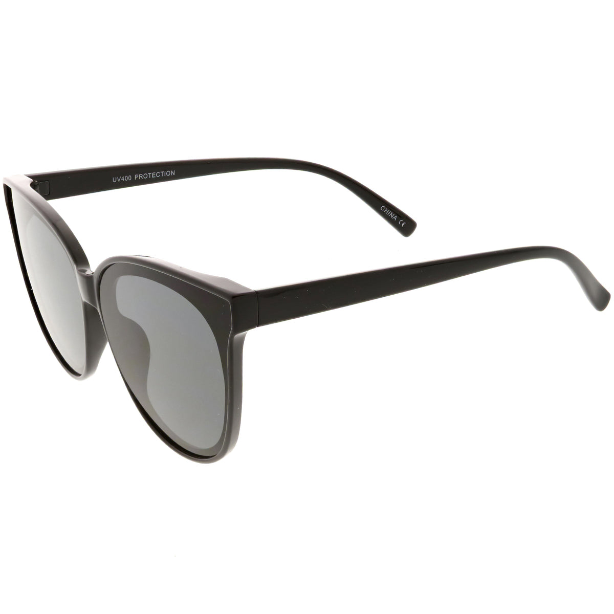 Women's Oversize Flat Infinity Lens Cat Eye Sunglasses C340