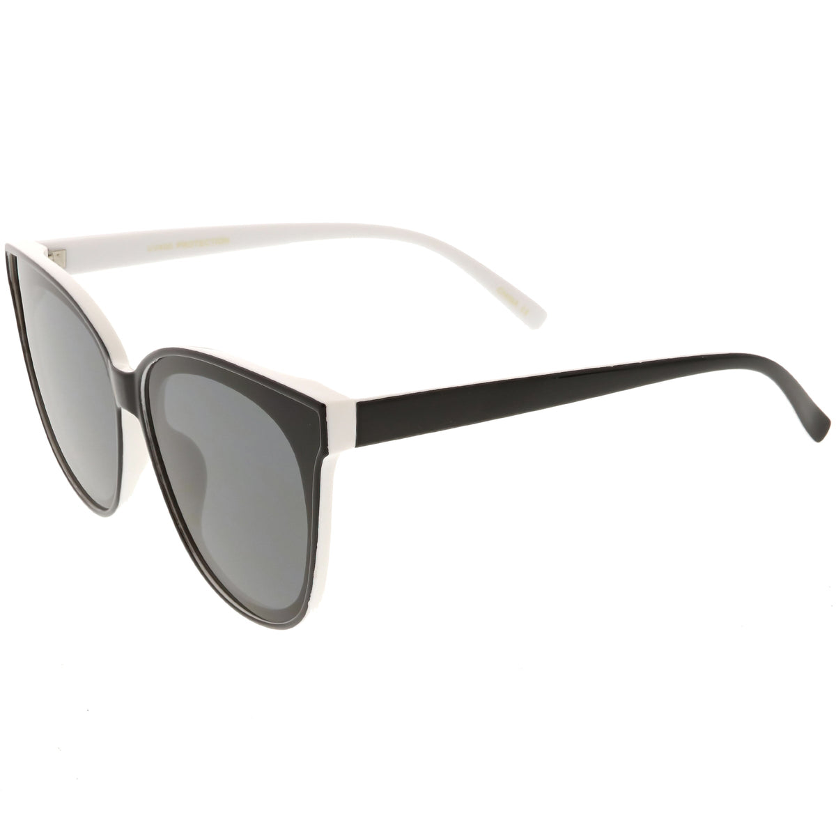 Women's Oversize Flat Infinity Lens Cat Eye Sunglasses C340