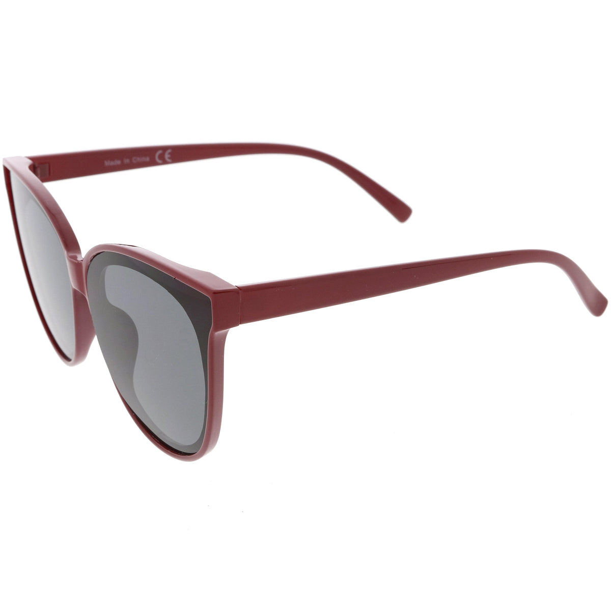 Women's Oversize Flat Infinity Lens Cat Eye Sunglasses C340