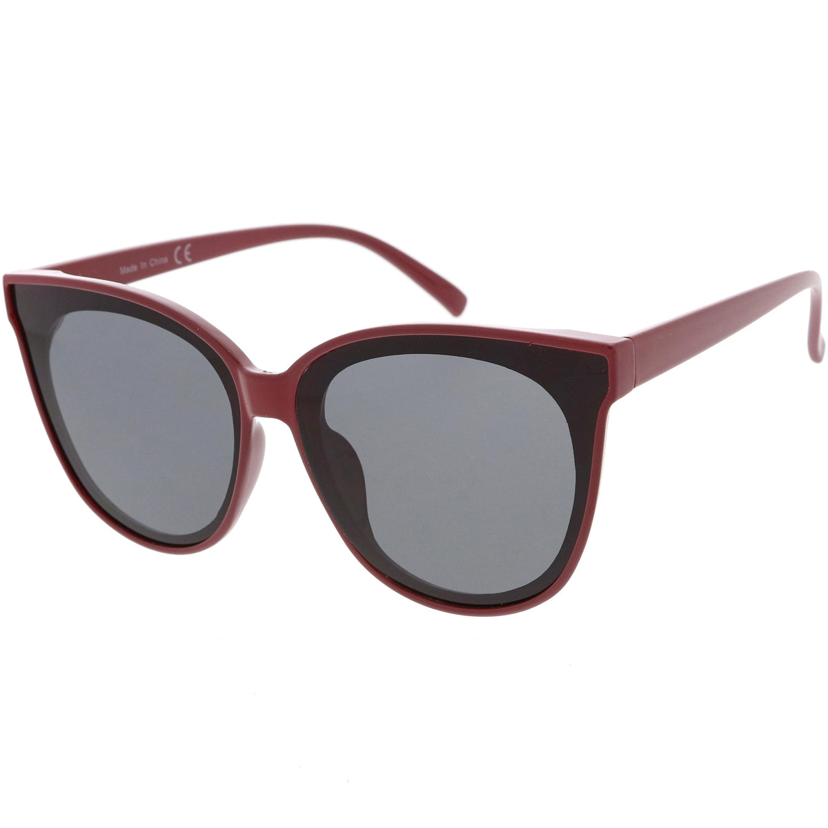 Women's Oversize Flat Infinity Lens Cat Eye Sunglasses C340