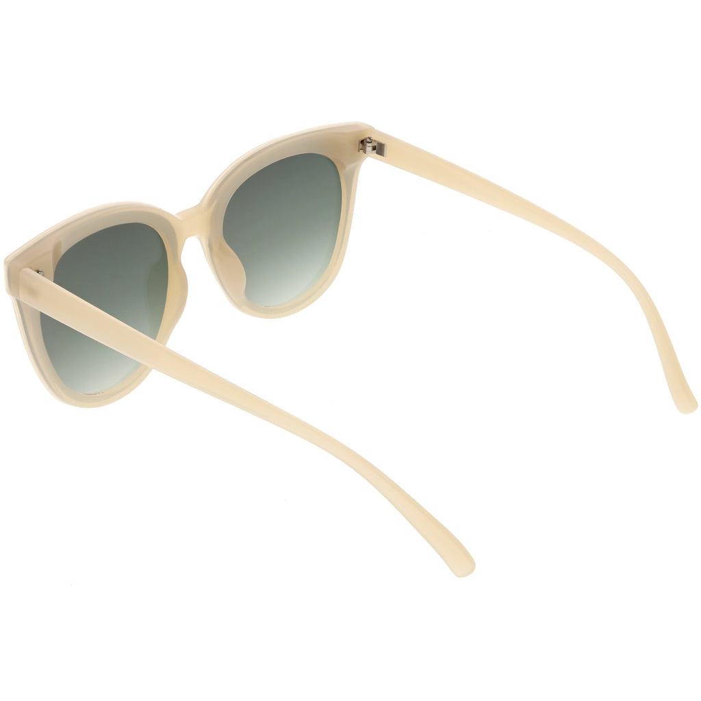 Women's Modern Infinity Flat Mirrored Lens Cat Eye Sunglasses C349