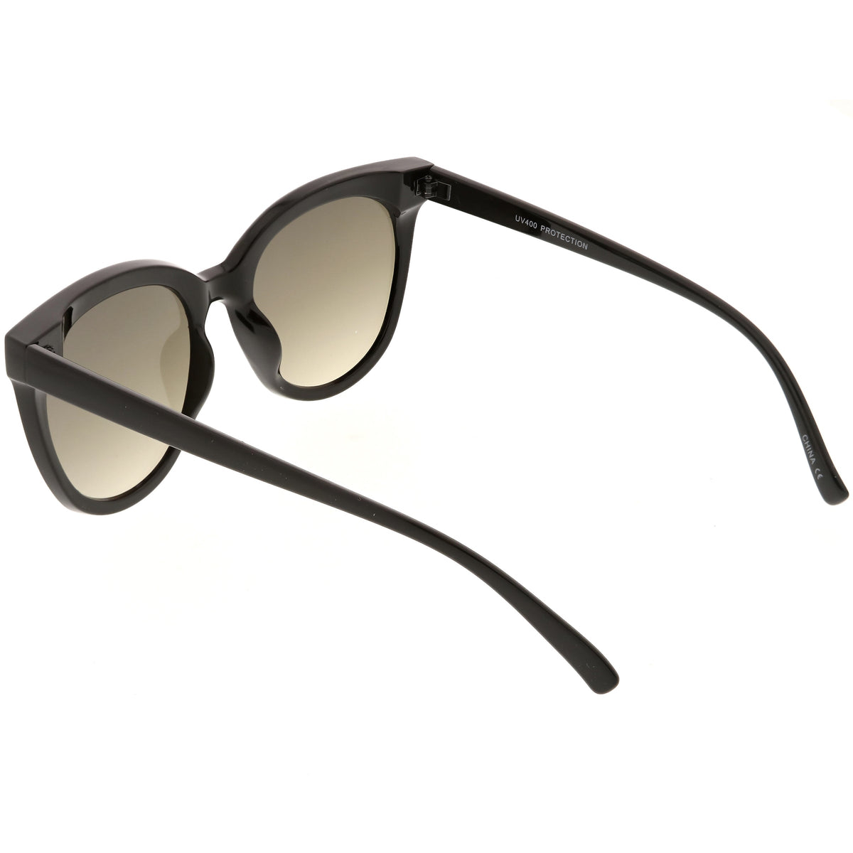 Women's Modern Infinity Flat Mirrored Lens Cat Eye Sunglasses C349