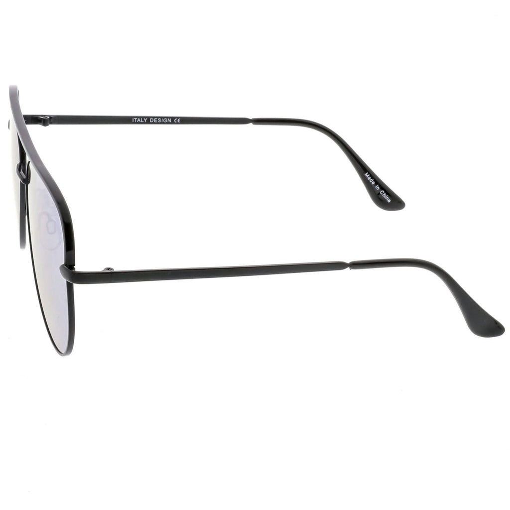 Premium Oversize Mirrored Flat Lens Aviator Sunglasses C361