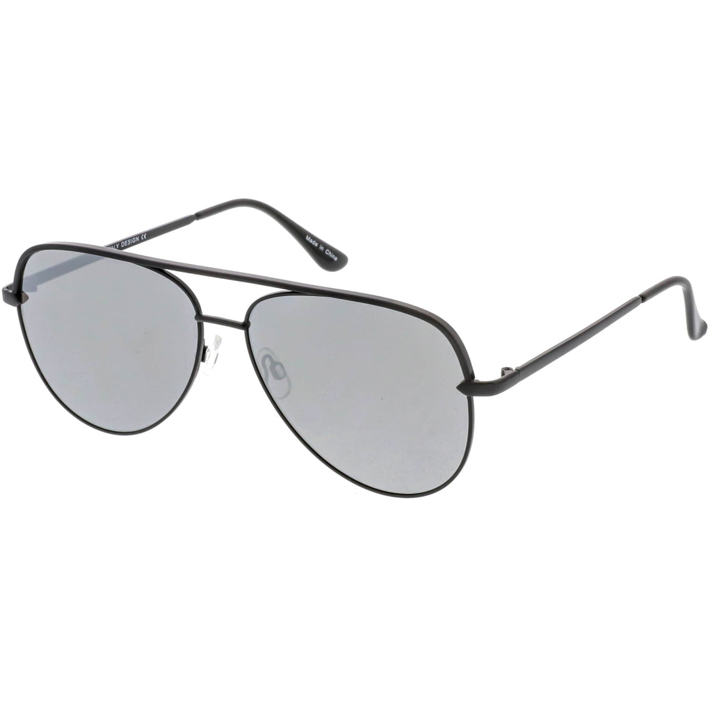 Premium Oversize Mirrored Flat Lens Aviator Sunglasses C361