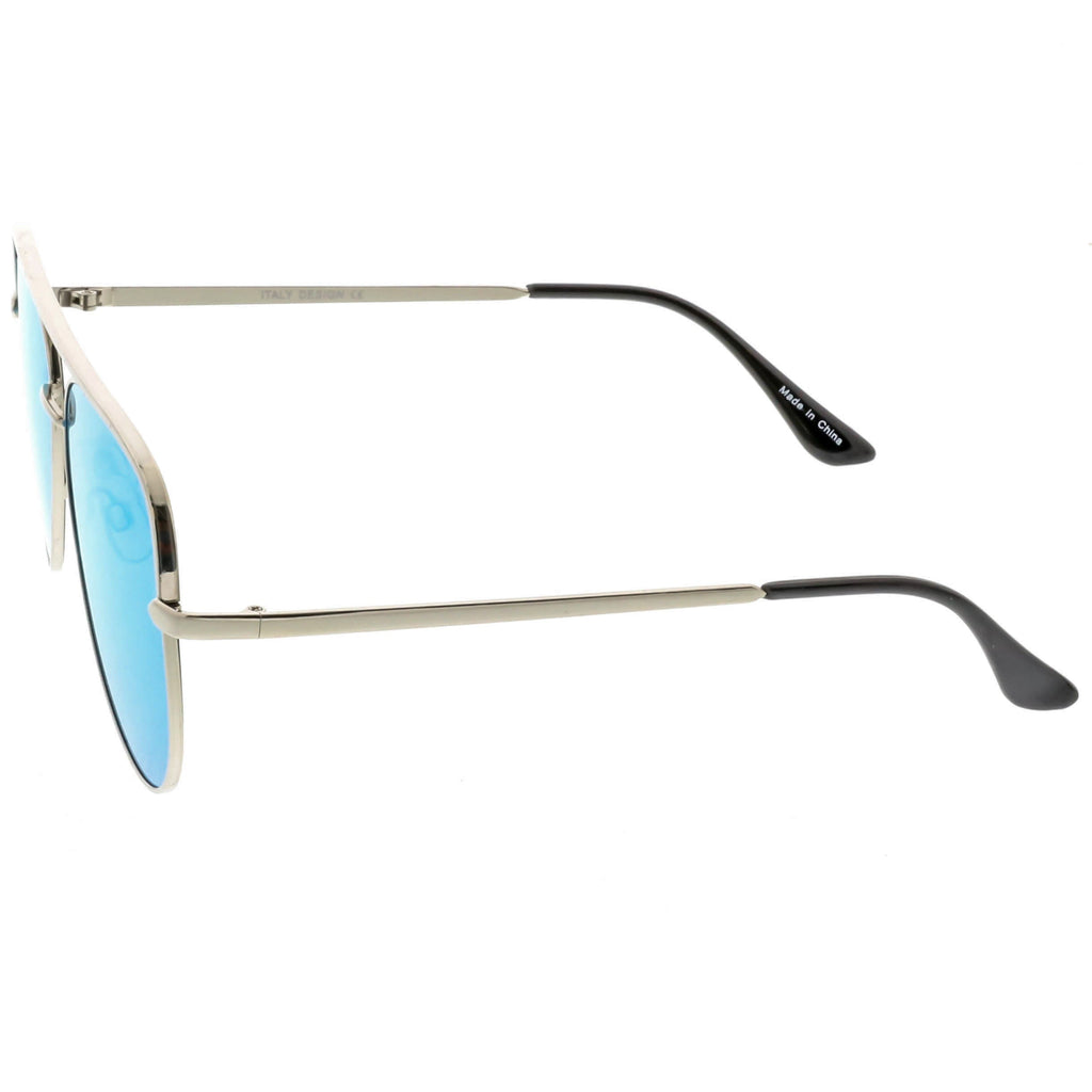 Premium Oversize Mirrored Flat Lens Aviator Sunglasses C361