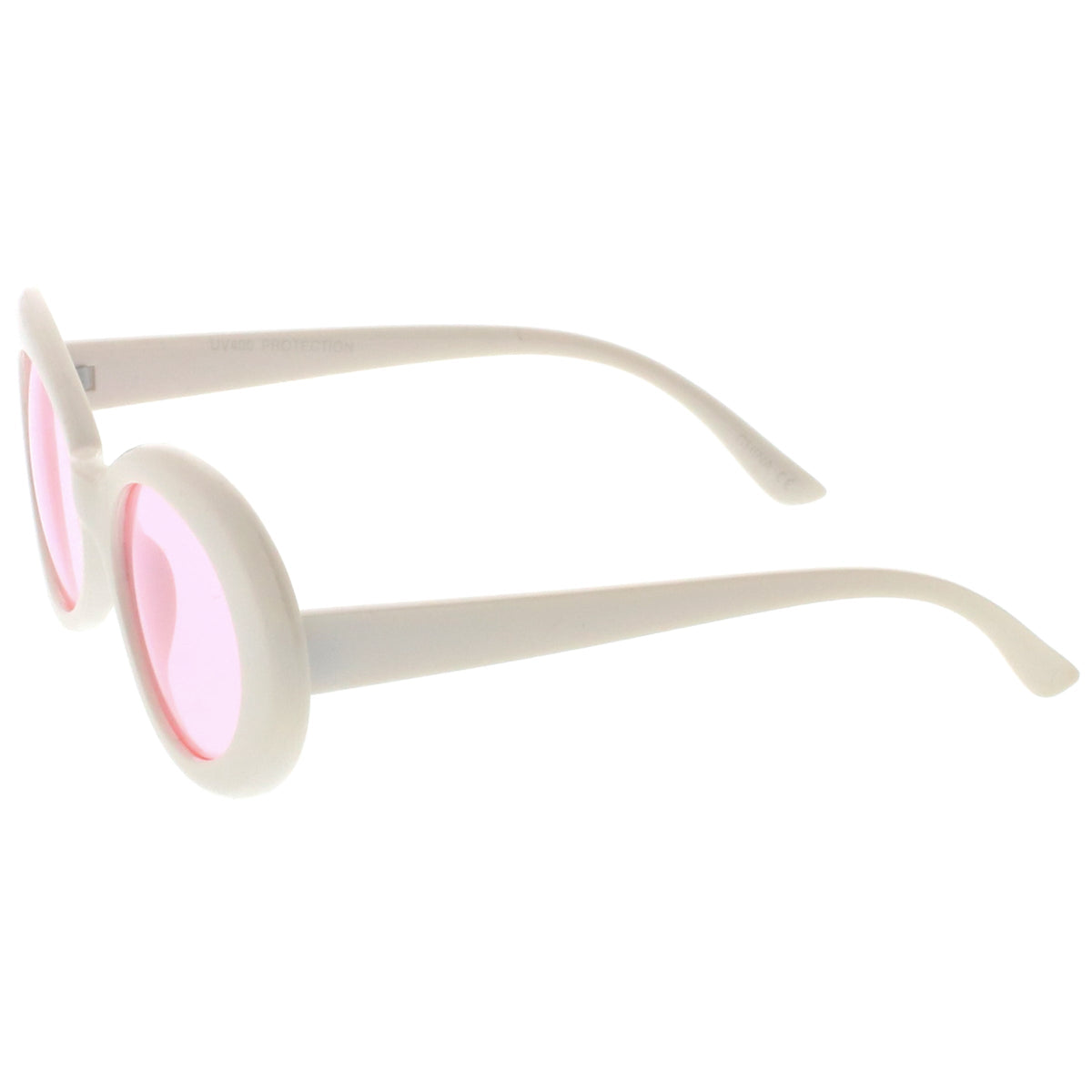 Women's Retro Disco Oval Clout Color Tone Lens Sunglasses 51mm C382