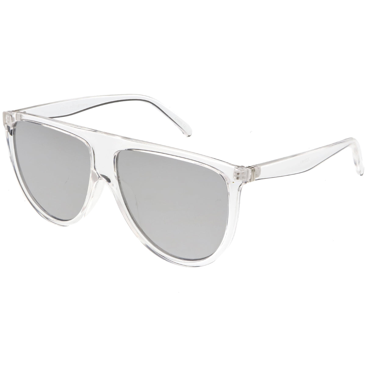 Retro Space Trance Flat Top Mirrored Flat Lens Sunglasses C394