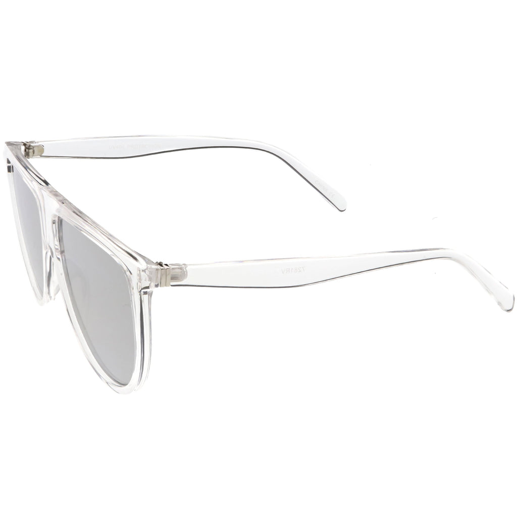 Retro Space Trance Flat Top Mirrored Flat Lens Sunglasses C394