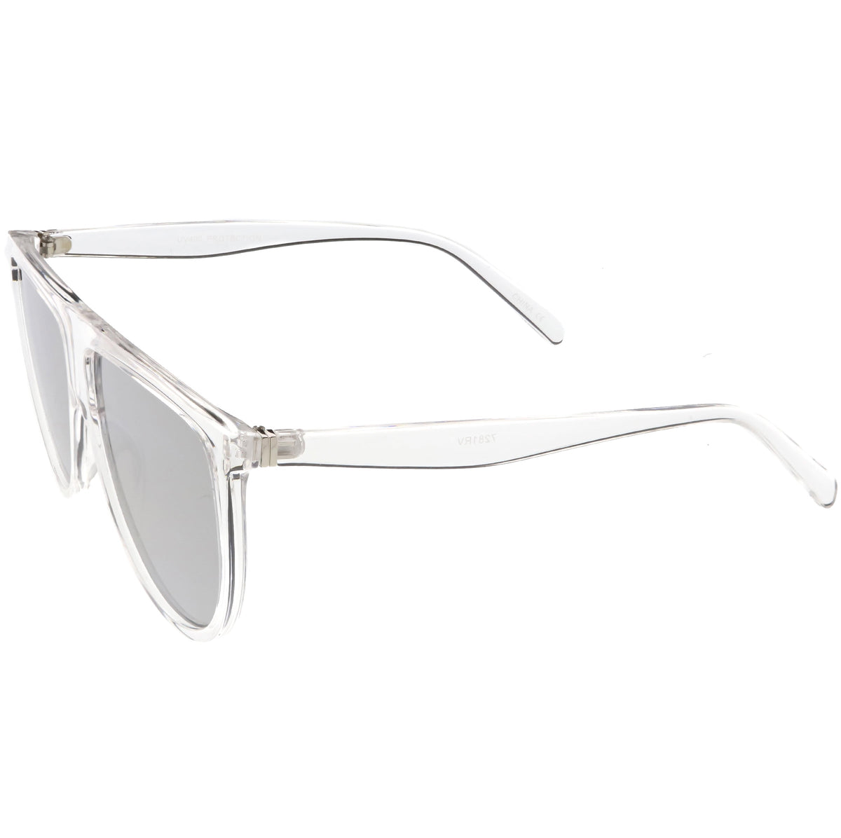 Retro Space Trance Flat Top Mirrored Flat Lens Sunglasses C394