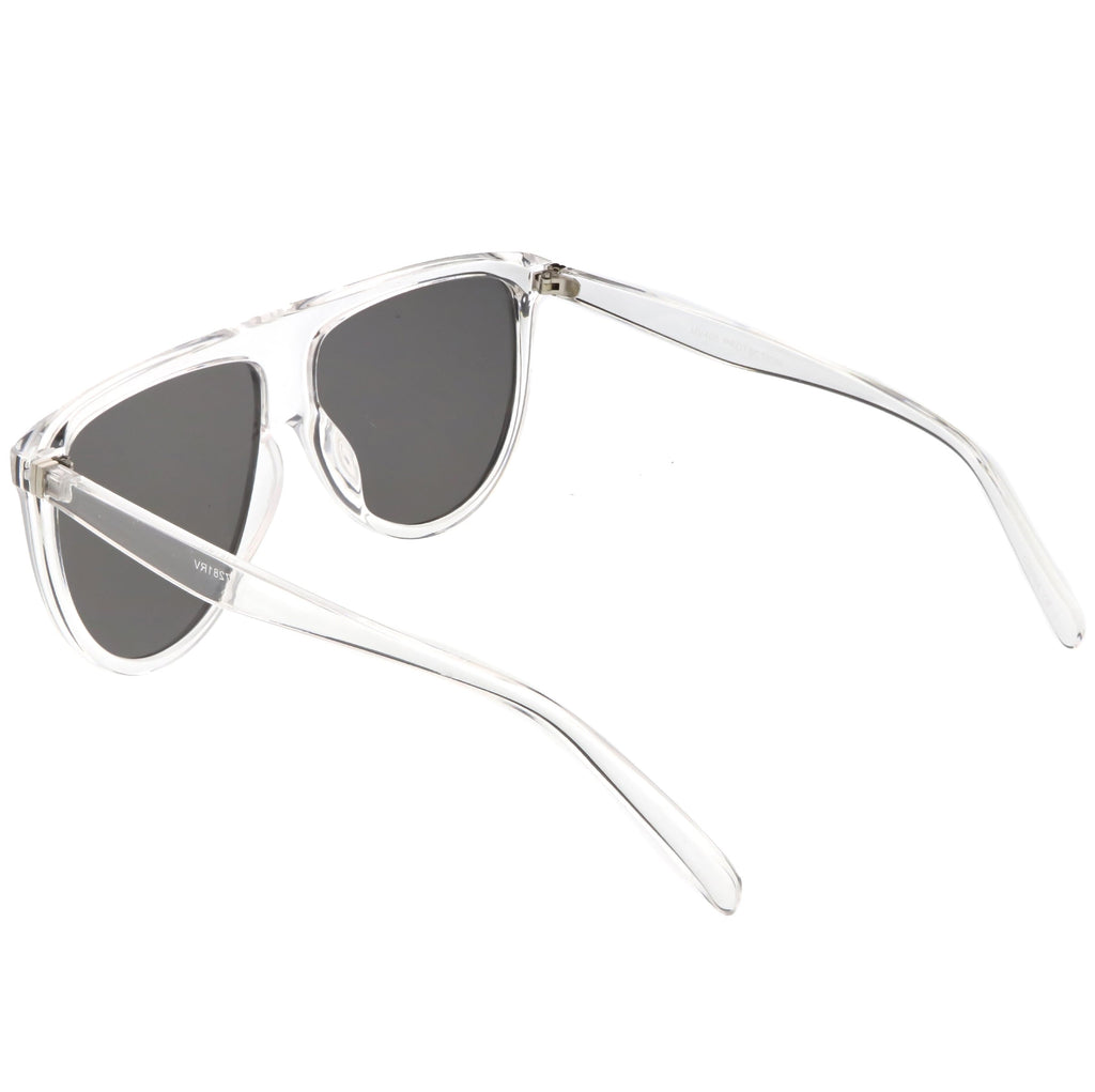 Retro Space Trance Flat Top Mirrored Flat Lens Sunglasses C394