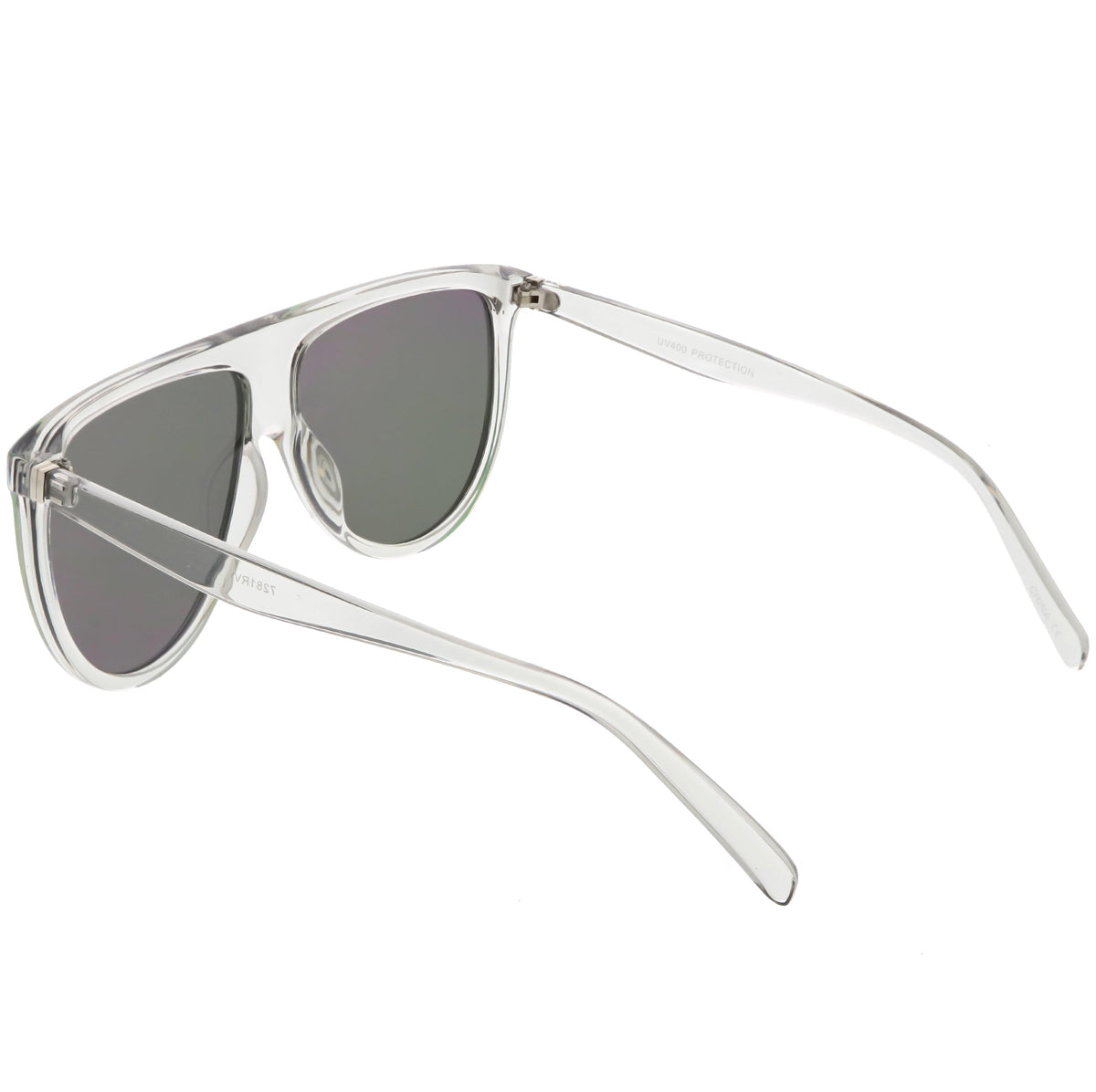 Retro Space Trance Flat Top Mirrored Flat Lens Sunglasses C394