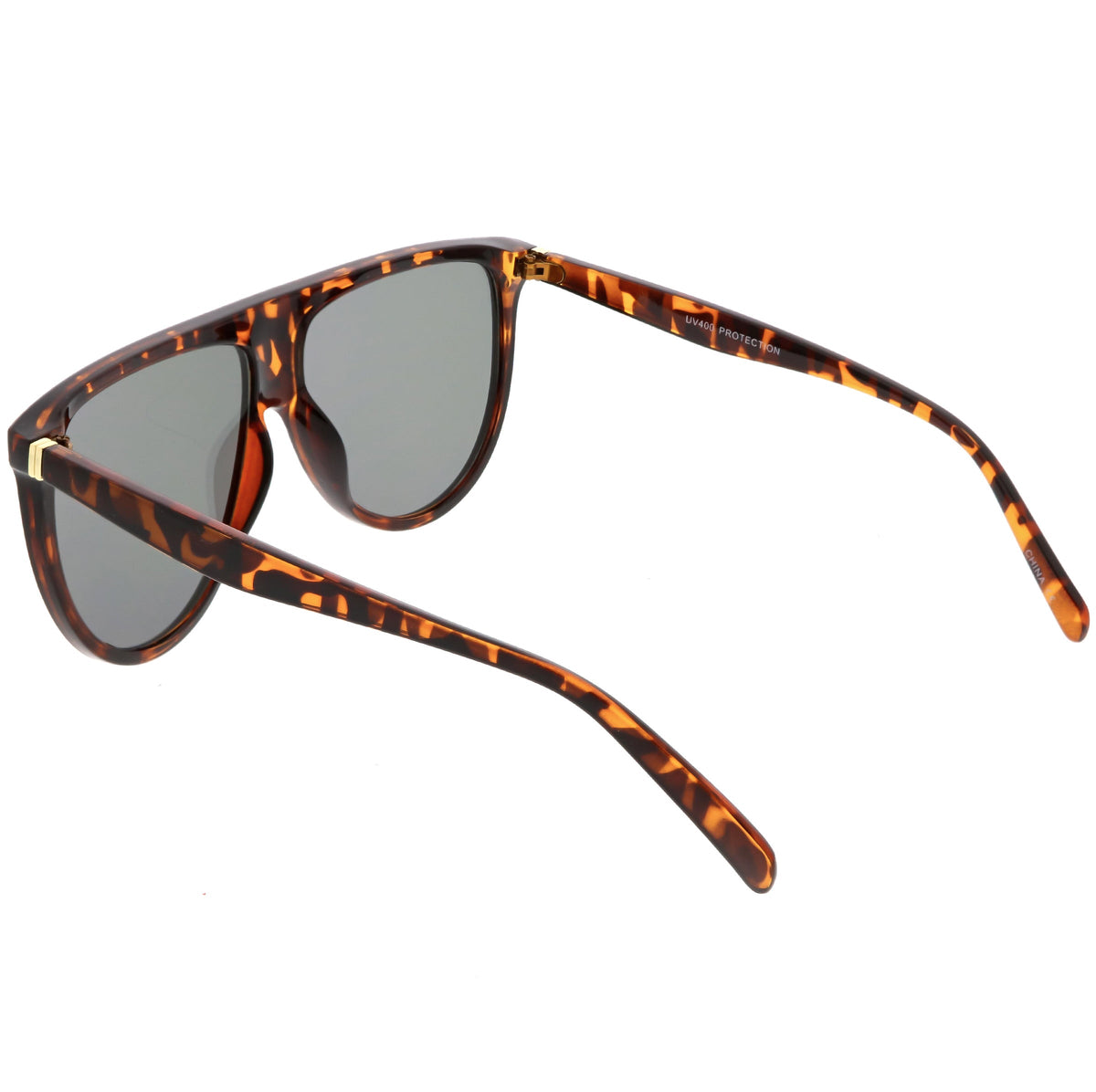 Retro Space Trance Flat Top Mirrored Flat Lens Sunglasses C394