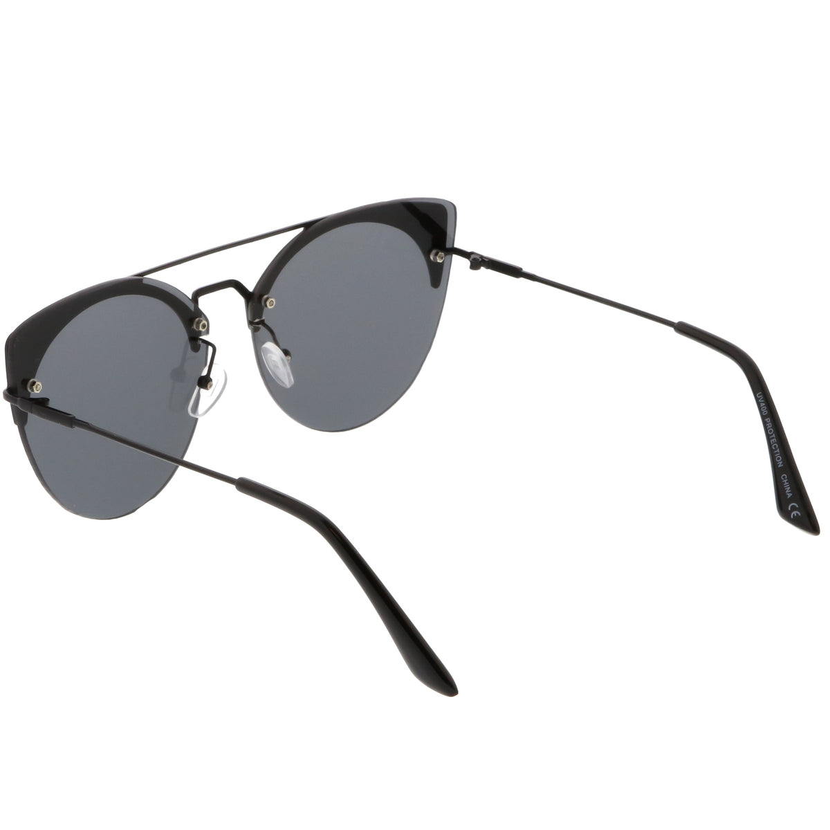 Retro Modern Oversize Mirrored Flat Lens Aviator Sunglasses C402