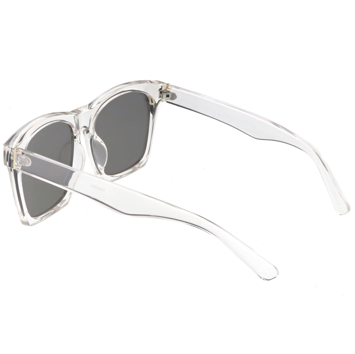 Modern Horned Rim Block Frame Flat Lens Sunglasses C425