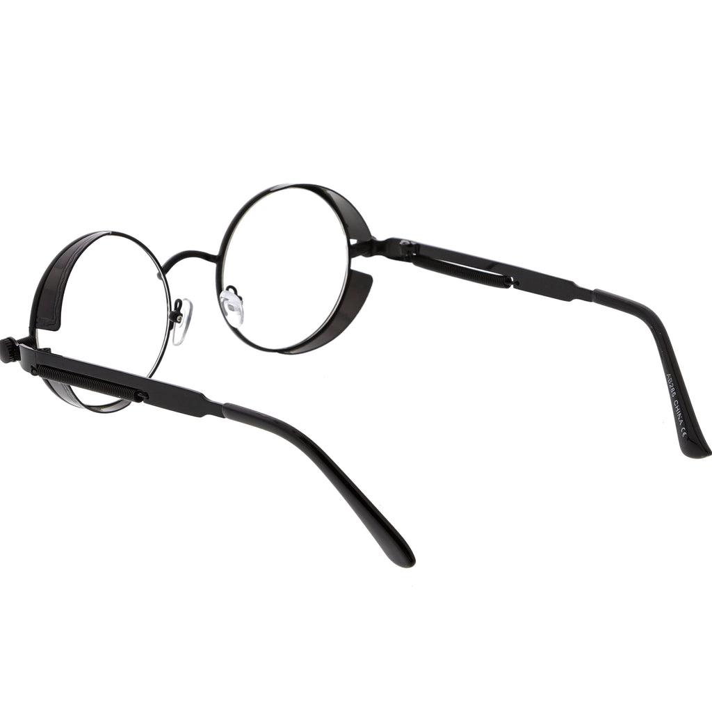 Retro Steampunk Colorful Round Flat Lens Sunglasses C442