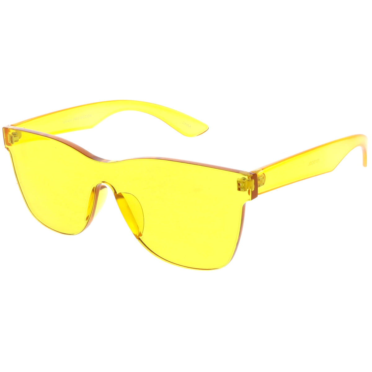 Retro Modern Rimless Horned Rim Mono Block PC Sunglasses C463