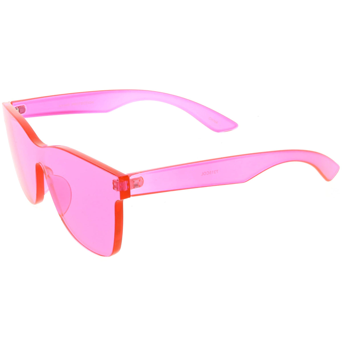 Retro Modern Rimless Horned Rim Mono Block PC Sunglasses C463