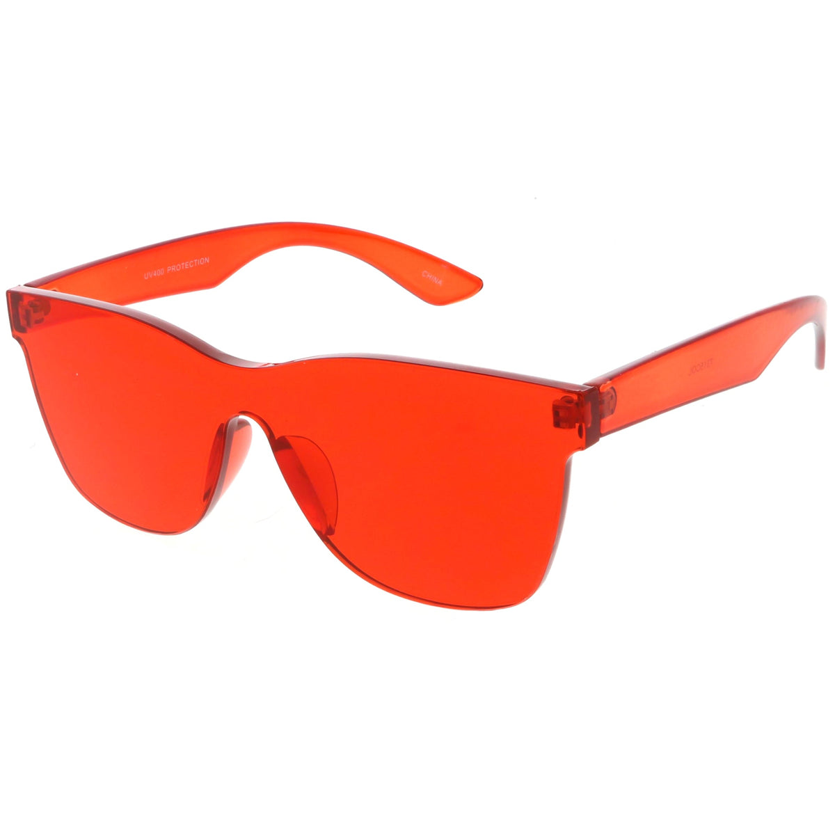 Retro Modern Rimless Horned Rim Mono Block PC Sunglasses C463