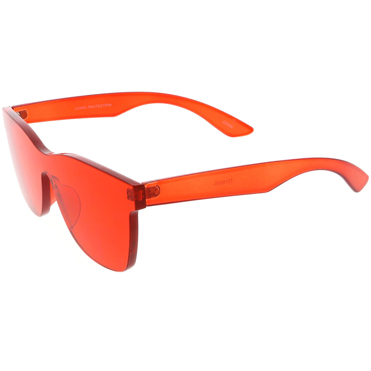 Retro Modern Rimless Horned Rim Mono Block PC Sunglasses C463