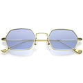 Retro Small Hexagon Colored Flat Lens Metal Frame Sunglasses C472